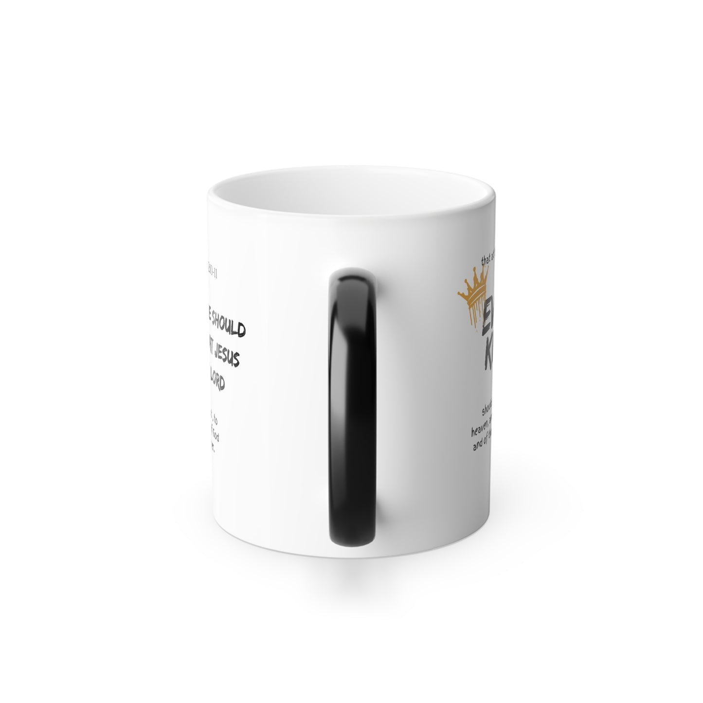 Mug Bible Scripture Color Morphing 11oz Christian Philippians 2:10-11