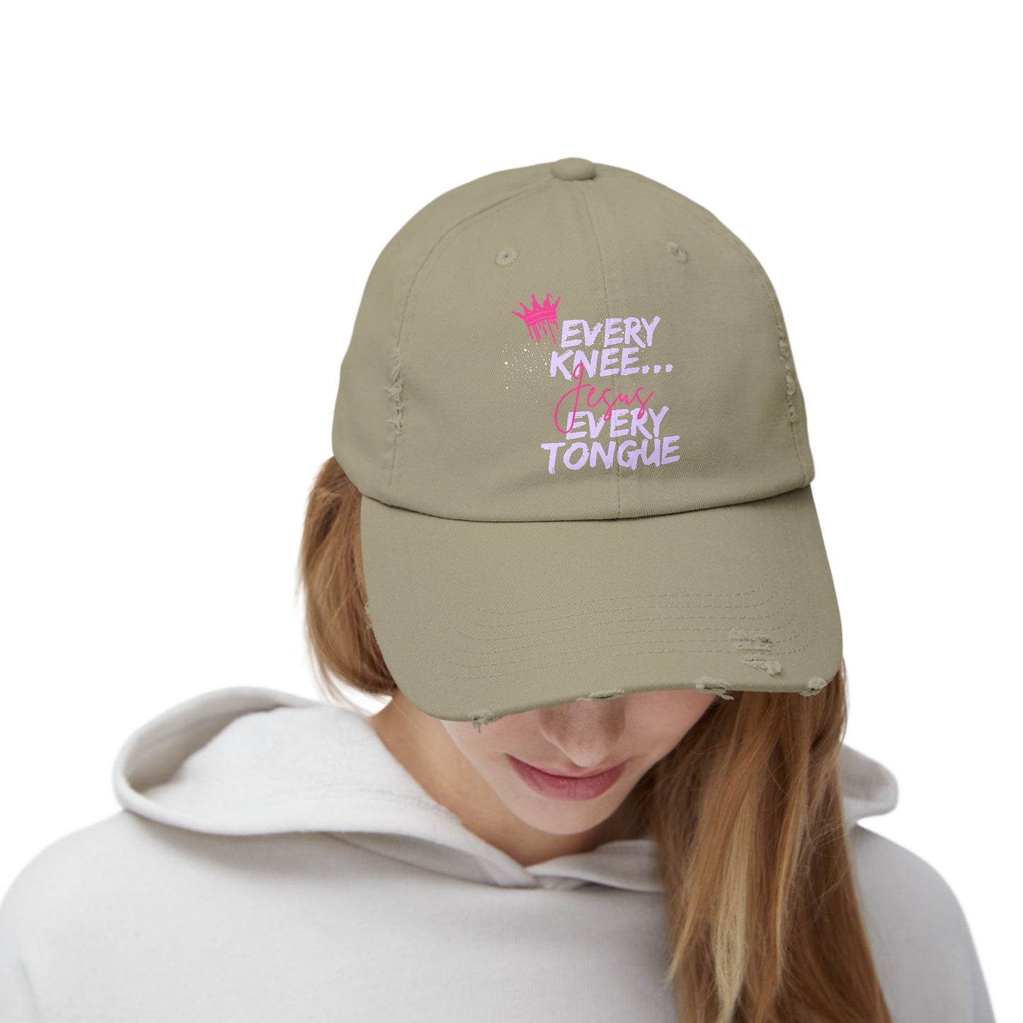 BV Distressed Cap - Christian Faith Scripture