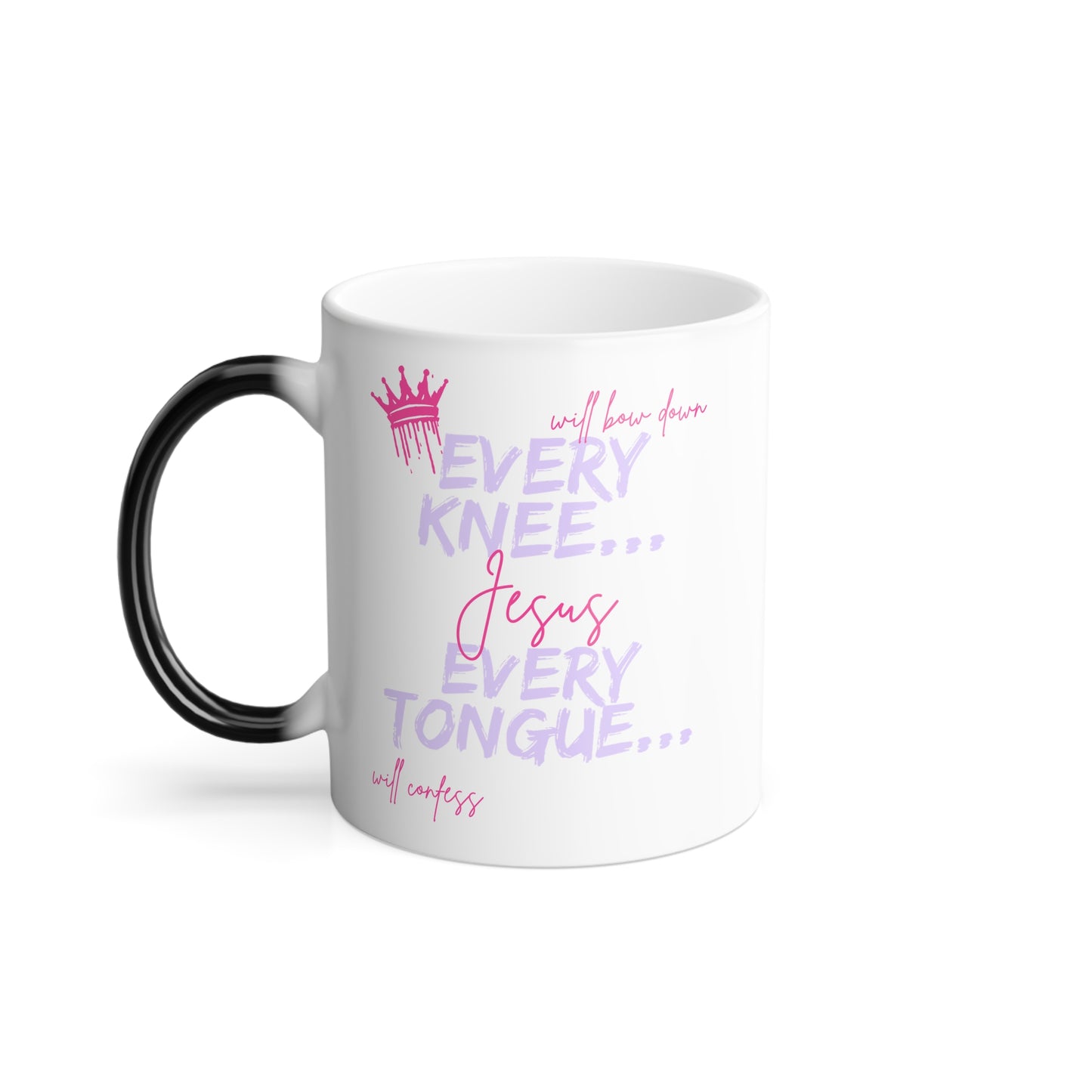 Mug Bible Scripture Color Morphing 11oz Christian Philippians 2:10-11enhanced