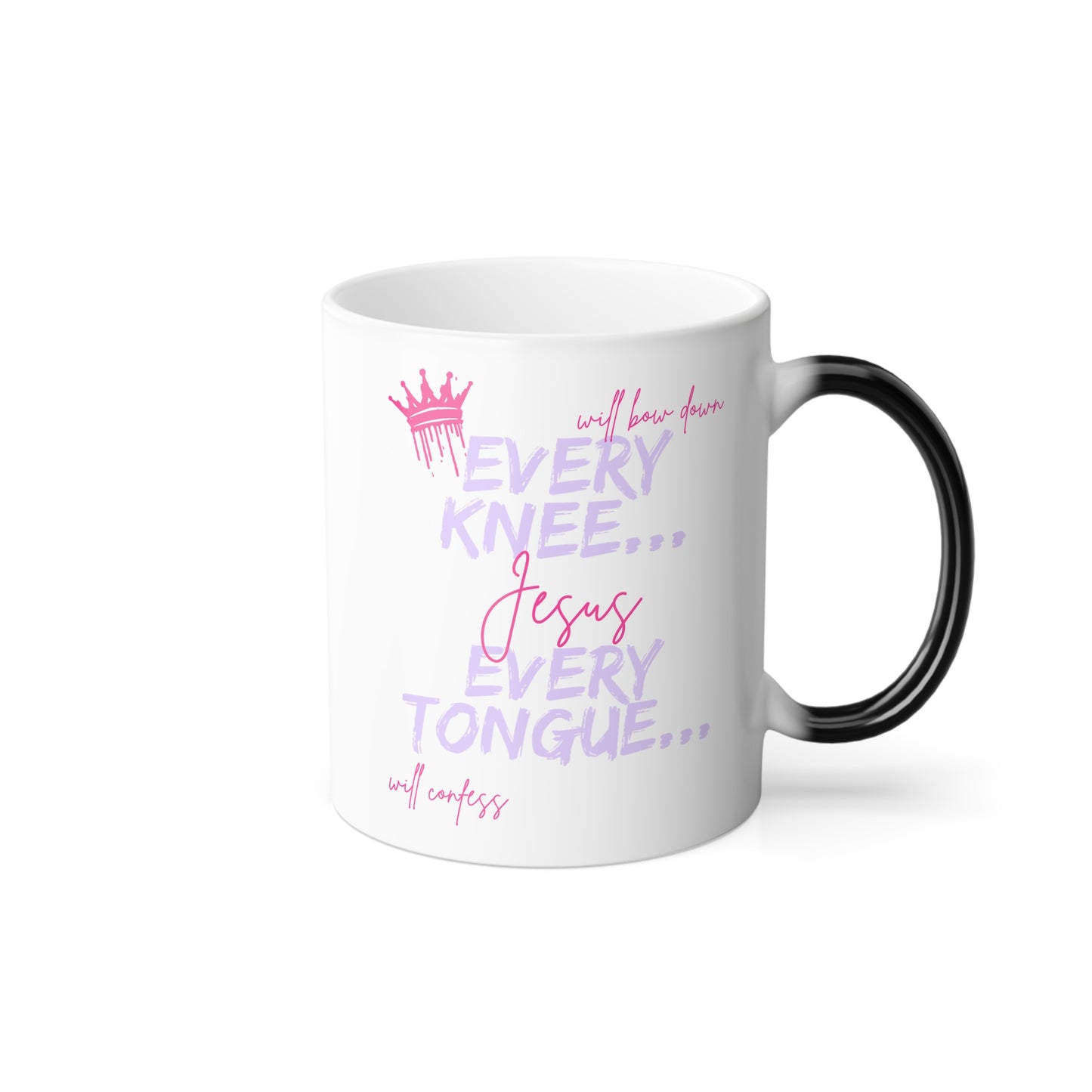 Mug Bible Scripture Color Morphing 11oz Christian Philippians 2:10-11enhanced