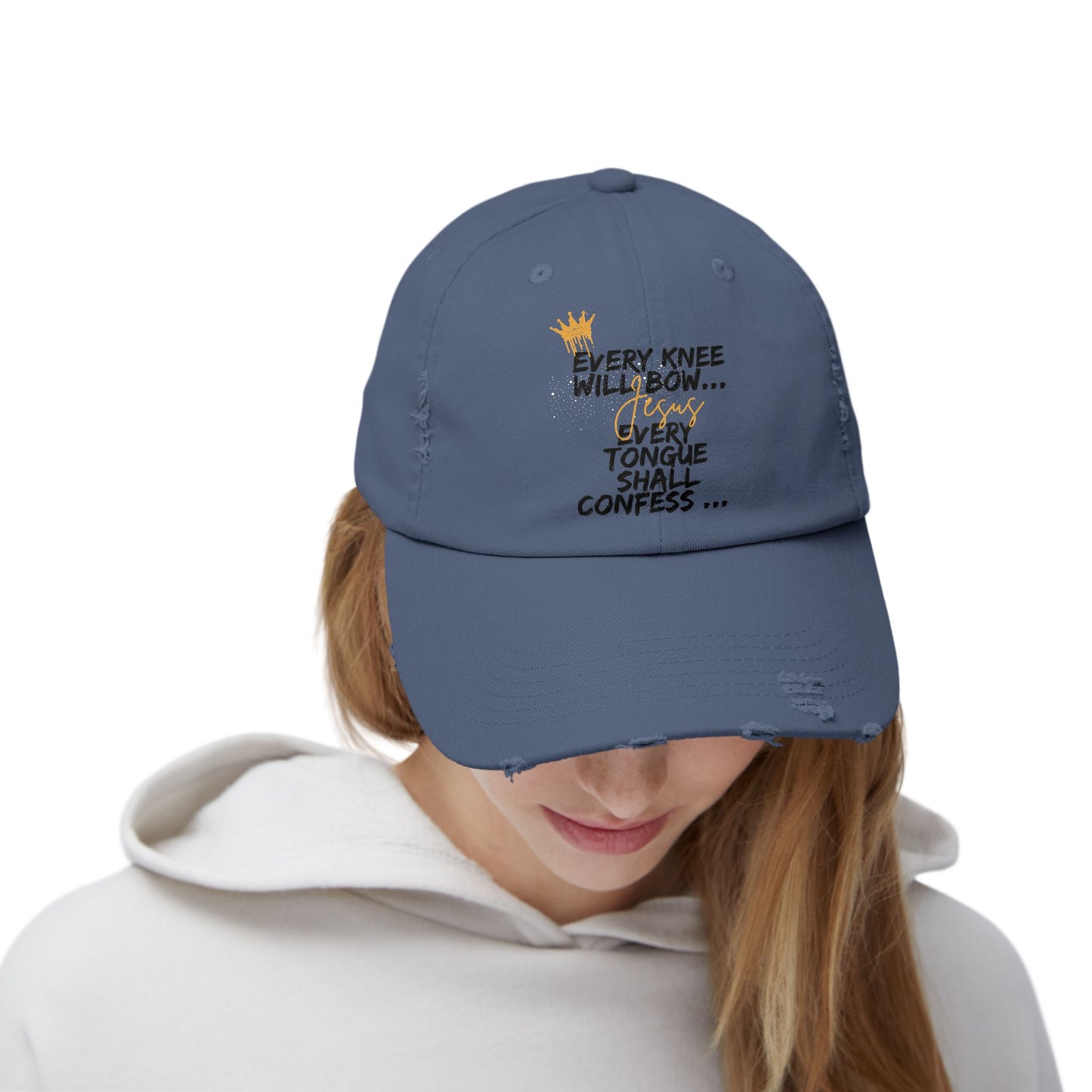 BV Distressed Cap - Christian Faith Scripture